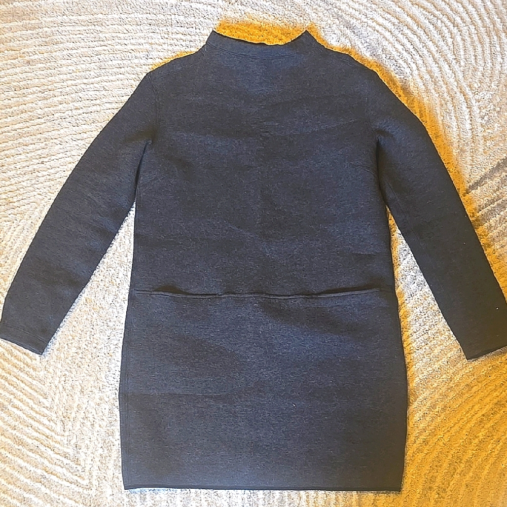 Lululemon City Bound Dress Long Sleeve Grey Black Dress Size 6 - Picture 5 of 10